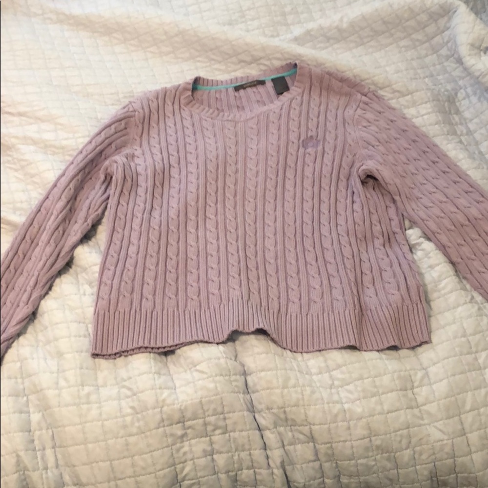 Liz Claiborne Purple knit style sweater